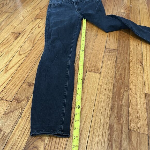 Mother High Waisted Looker Skinny Jeans in Blackbird Size 27 - Picture 9 of 11